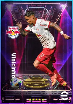 Vinicinho eFootball 2026 player card, 77 OVR LWF