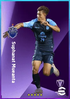 Suphanat Mueanta eFootball 2026 player card, 76 OVR RWF