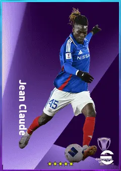 Jean Claude eFootball 2026 player card, 77 OVR DMF
