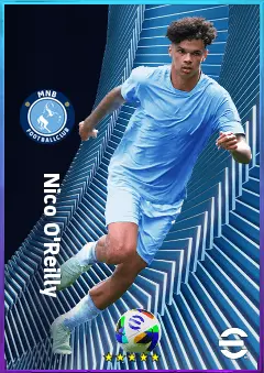 Nico O'Reilly eFootball 2026 player card, 79 OVR LB