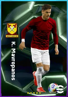 K. Mavropanos eFootball 2026 player card, 81 OVR CB