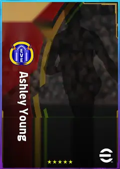 Ashley Young eFootball 2026 player card, 75 OVR RB