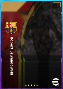 Robert Lewandowski eFootball 2026 player card, 82 OVR CF
