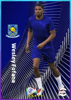 Wesley Fofana eFootball 2026 player card, 81 OVR CB