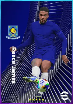 Reece James eFootball 2026 player card, 83 OVR RB