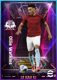 Ollie Watkins eFootball 2026 player card, 82 OVR CF
