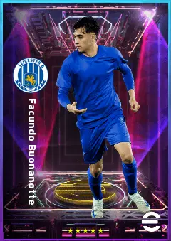 Facundo Buonanotte eFootball 2026 player card, 80 OVR AMF