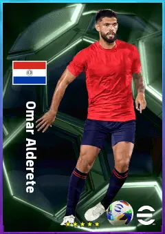 Omar Alderete eFootball 2026 player card, 80 OVR CB