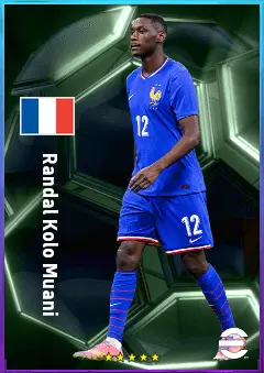Randal Kolo Muani eFootball 2026 player card, 82 OVR CF