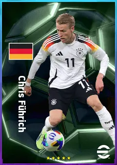Chris Führich eFootball 2026 player card, 82 OVR LWF