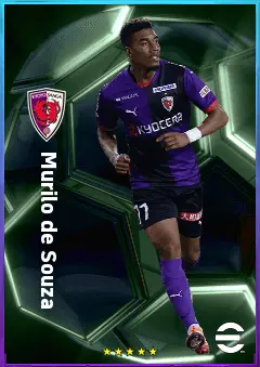Murilo de Souza eFootball 2026 player card, 76 OVR RWF