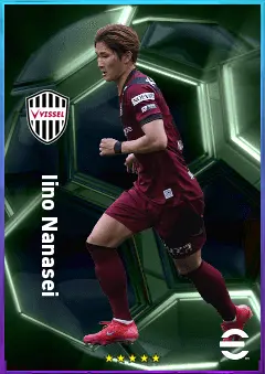 Iino Nanasei eFootball 2026 player card, 76 OVR RMF