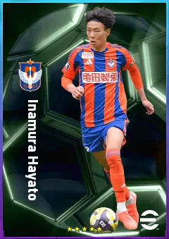 Inamura Hayato eFootball 2026 player card, 76 OVR CB