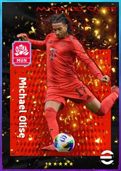 Michael Olise eFootball 2026 player card, 84 OVR RWF