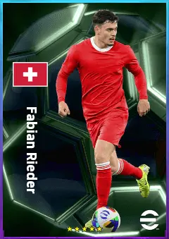 Fabian Rieder eFootball 2026 player card, 80 OVR AMF