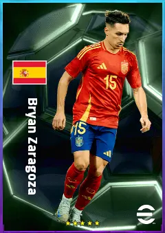 Bryan Zaragoza eFootball 2026 player card, 81 OVR LWF