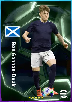 Ben Gannon-Doak eFootball 2026 player card, 78 OVR RWF