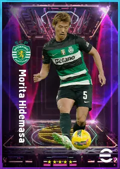Morita Hidemasa eFootball 2026 player card, 82 OVR DMF