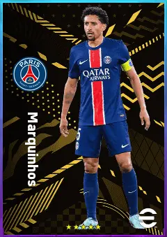 Marquinhos eFootball 2026 player card, 84 OVR CB