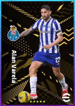 Alan Varela eFootball 2026 player card, 81 OVR DMF