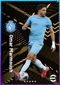 Omar Marmoush eFootball 2026 player card, 82 OVR CF