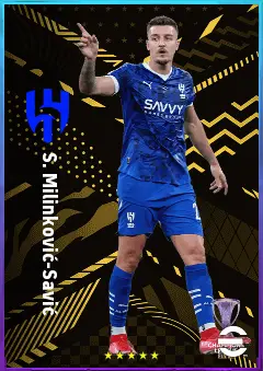 S. Milinković-Savić eFootball 2026 player card, 82 OVR CMF