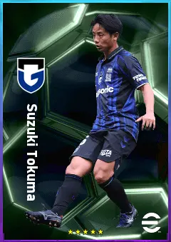 Suzuki Tokuma eFootball 2026 player card, 77 OVR CMF
