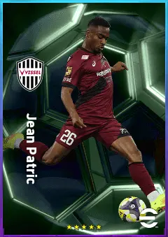 Jean Patric eFootball 2026 player card, 77 OVR LWF