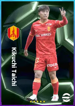 Kikuchi Taichi eFootball 2026 player card, 76 OVR CMF