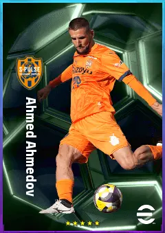 Ahmed Ahmedov eFootball 2026 player card, 76 OVR CF