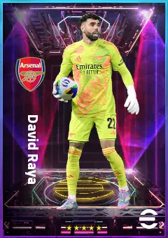 David Raya eFootball 2026 player card, 83 OVR GK