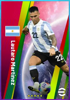 Lautaro Martínez eFootball 2026 player card, 84 OVR CF