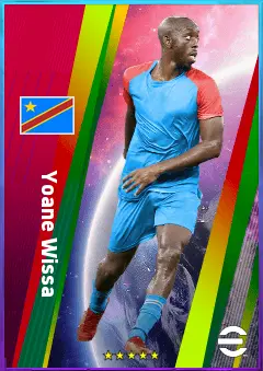 Yoane Wissa eFootball 2026 player card, 82 OVR CF