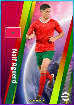 Naif Aguerd eFootball 2026 player card, 82 OVR CB