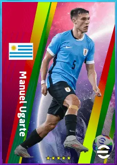 Manuel Ugarte eFootball 2026 player card, 82 OVR DMF
