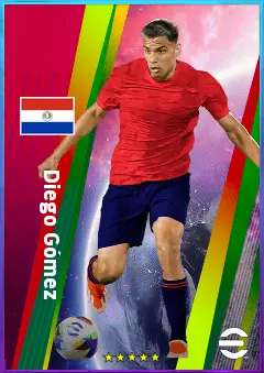 Diego Gómez eFootball 2026 player card, 80 OVR CMF