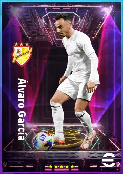 Álvaro García eFootball 2026 player card, 80 OVR LWF