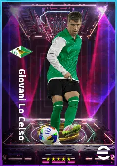 Giovani Lo Celso eFootball 2026 player card, 80 OVR AMF