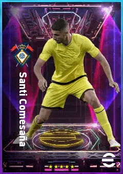 Santi Comesaña eFootball 2026 player card, 80 OVR DMF