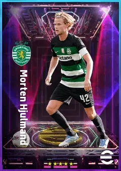 Morten Hjulmand eFootball 2026 player card, 82 OVR DMF