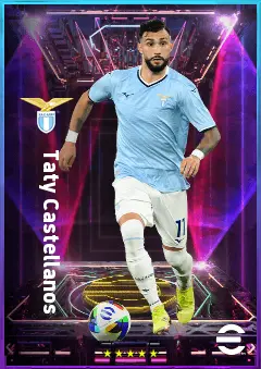 Taty Castellanos eFootball 2026 player card, 81 OVR CF