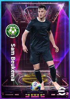 Sam Beukema eFootball 2026 player card, 80 OVR CB