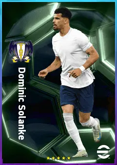 Dominic Solanke eFootball 2026 player card, 82 OVR CF