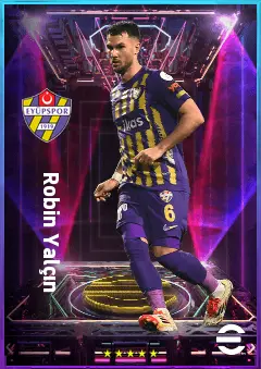 Robin Yalçın eFootball 2026 player card, 77 OVR CB