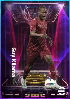 Guy Kilama eFootball 2026 player card, 77 OVR CB