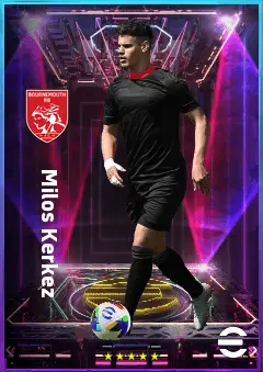 Milos Kerkez eFootball 2026 player card, 81 OVR LB