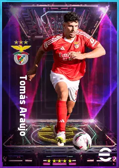 Tomás Araújo eFootball 2026 player card, 82 OVR CB