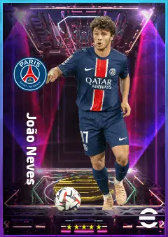 João Neves eFootball 2026 player card, 83 OVR CMF