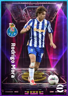 Rodrigo Mora eFootball 2026 player card, 78 OVR AMF