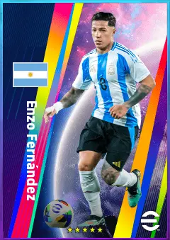 Enzo Fernández eFootball 2026 player card, 83 OVR CMF